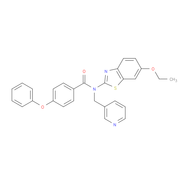 N-(6-ethoxy-1,3-benzothiazol-2-yl)-4-phenoxy-N-[(pyridin-3-yl)methyl]benzamide