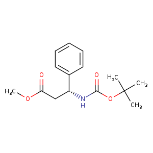 Benzenepropanoic acid, β-[[(1,1-dimethylethoxy)carbonyl]amino]-, methyl ester, (βR)-