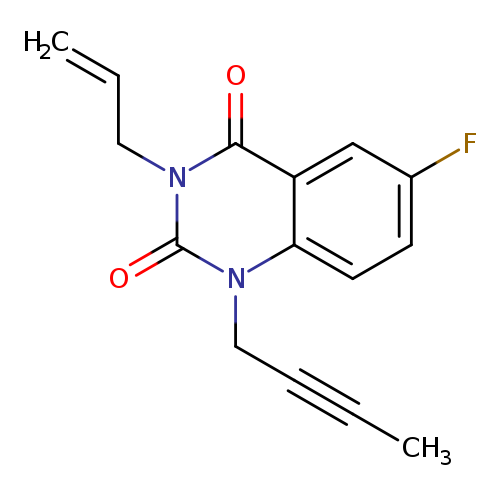 1-(but-2-yn-1-yl)-6-fluoro-3-(prop-2-en-1-yl)-1,2,3,4-tetrahydroquinazoline-2,4-dione