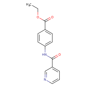 Benzoic acid, 4-[(3-pyridinylcarbonyl)amino]-, ethyl ester