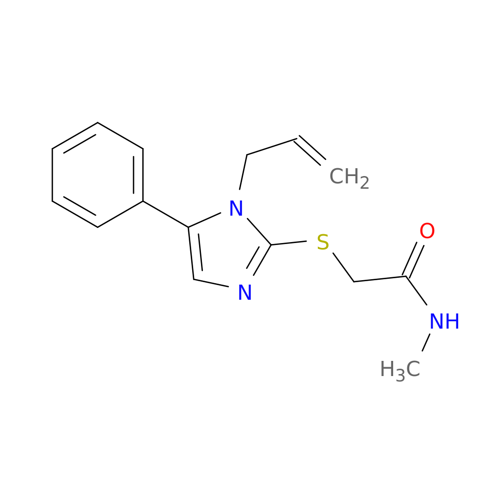 N-methyl-2-{[5-phenyl-1-(prop-2-en-1-yl)-1H-imidazol-2-yl]sulfanyl}acetamide