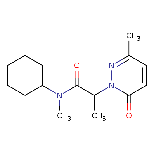 N-cyclohexyl-N-methyl-2-(3-methyl-6-oxo-1,6-dihydropyridazin-1-yl)propanamide