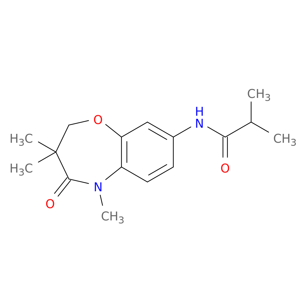 2-methyl-N-(3,3,5-trimethyl-4-oxo-2,3,4,5-tetrahydro-1,5-benzoxazepin-8-yl)propanamide