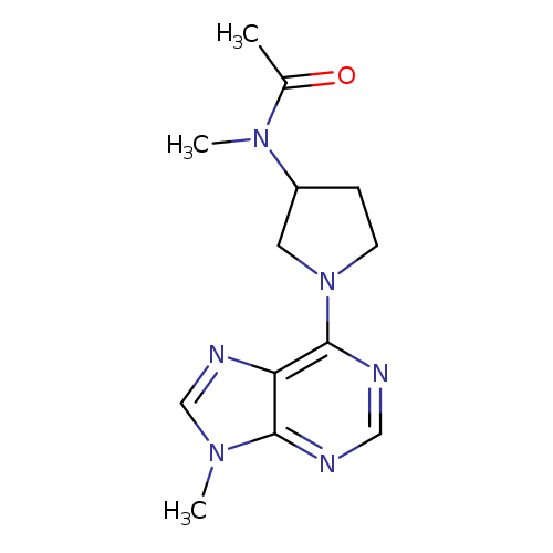 N-methyl-N-[1-(9-methyl-9H-purin-6-yl)pyrrolidin-3-yl]acetamide