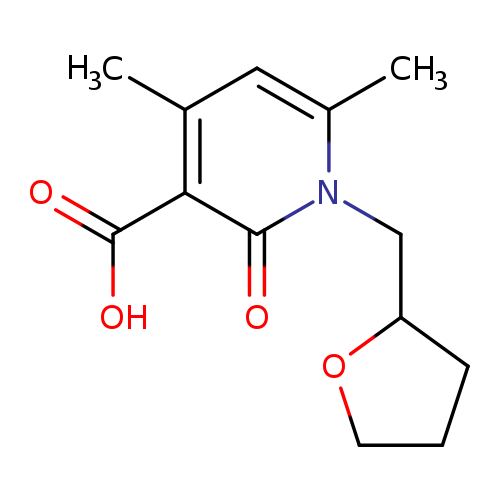 4,6-dimethyl-2-oxo-1-((tetrahydrofuran-2-yl)methyl)-1,2-dihydropyridine-3-carboxylic acid
