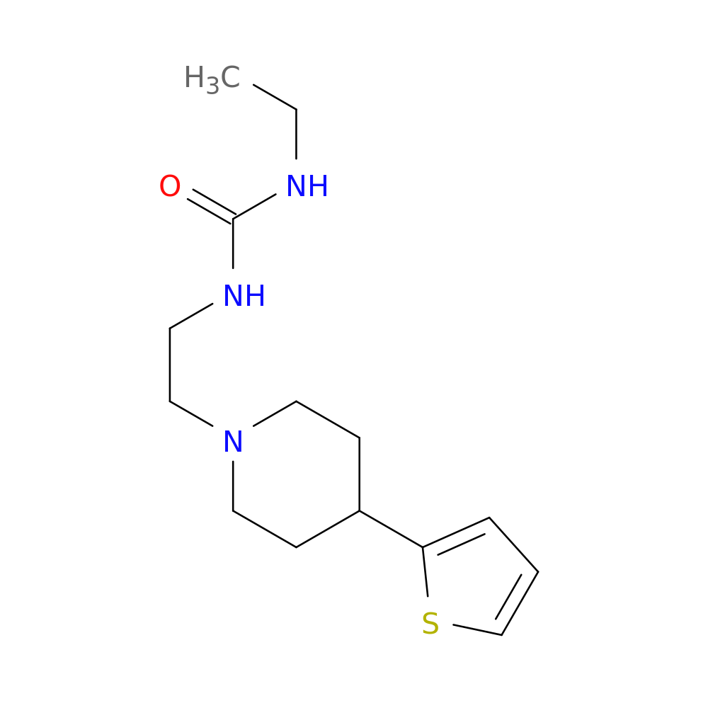 3-ethyl-1-{2-[4-(thiophen-2-yl)piperidin-1-yl]ethyl}urea