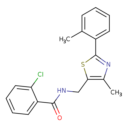 2-chloro-N-{[4-methyl-2-(2-methylphenyl)-1,3-thiazol-5-yl]methyl}benzamide