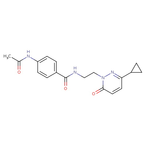 N-[2-(3-cyclopropyl-6-oxo-1,6-dihydropyridazin-1-yl)ethyl]-4-acetamidobenzamide