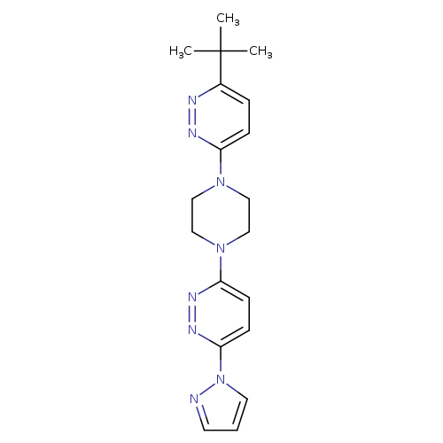 3-[4-(6-tert-butylpyridazin-3-yl)piperazin-1-yl]-6-(1H-pyrazol-1-yl)pyridazine