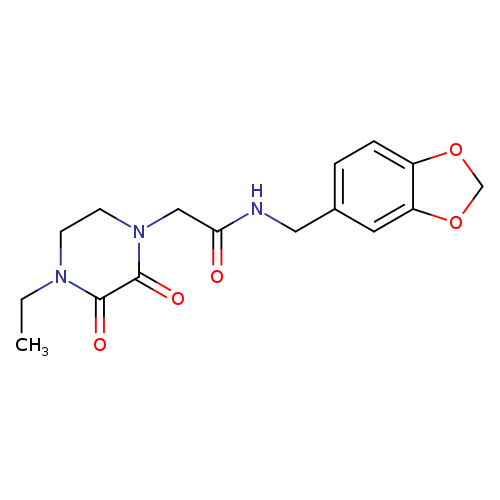 N-[(2H-1,3-benzodioxol-5-yl)methyl]-2-(4-ethyl-2,3-dioxopiperazin-1-yl)acetamide
