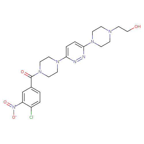 2-(4-{6-[4-(4-chloro-3-nitrobenzoyl)piperazin-1-yl]pyridazin-3-yl}piperazin-1-yl)ethan-1-ol