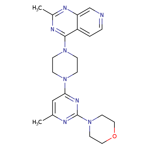 4-[4-methyl-6-(4-{2-methylpyrido[3,4-d]pyrimidin-4-yl}piperazin-1-yl)pyrimidin-2-yl]morpholine