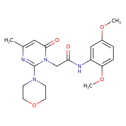 N-(2,5-dimethoxyphenyl)-2-[4-methyl-2-(morpholin-4-yl)-6-oxo-1,6-dihydropyrimidin-1-yl]acetamide