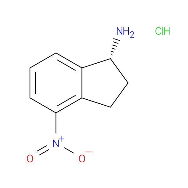 (1R)-4-nitro-2,3-dihydro-1H-inden-1-amine hydrochloride