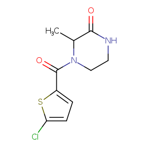 4-(5-chlorothiophene-2-carbonyl)-3-methylpiperazin-2-one