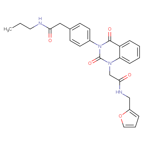 2-(2,4-dioxo-3-{4-[(propylcarbamoyl)methyl]phenyl}-1,2,3,4-tetrahydroquinazolin-1-yl)-N-[(furan-2-yl)methyl]acetamide