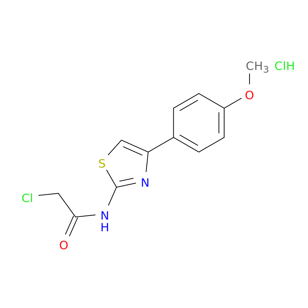 2-chloro-N-[4-(4-methoxyphenyl)-1,3-thiazol-2-yl]acetamide hydrochloride