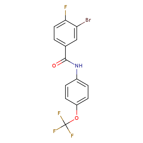 3-Bromo-4-fluoro-N-(4-(trifluoromethoxy)phenyl)benzamide