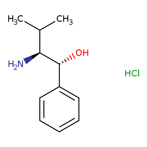 Benzenemethanol, α-[(1S)-1-amino-2-methylpropyl]-, hydrochloride (1:1), (αR)-