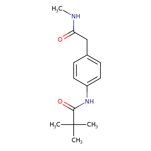 2,2-dimethyl-N-{4-[(methylcarbamoyl)methyl]phenyl}propanamide