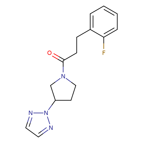 3-(2-fluorophenyl)-1-[3-(2H-1,2,3-triazol-2-yl)pyrrolidin-1-yl]propan-1-one