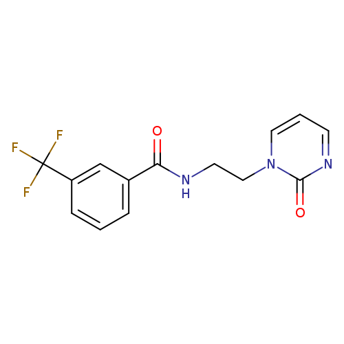 N-[2-(2-oxo-1,2-dihydropyrimidin-1-yl)ethyl]-3-(trifluoromethyl)benzamide