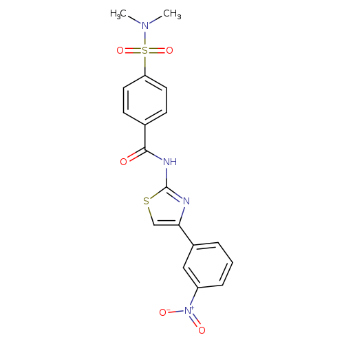 4-(dimethylsulfamoyl)-N-[4-(3-nitrophenyl)-1,3-thiazol-2-yl]benzamide