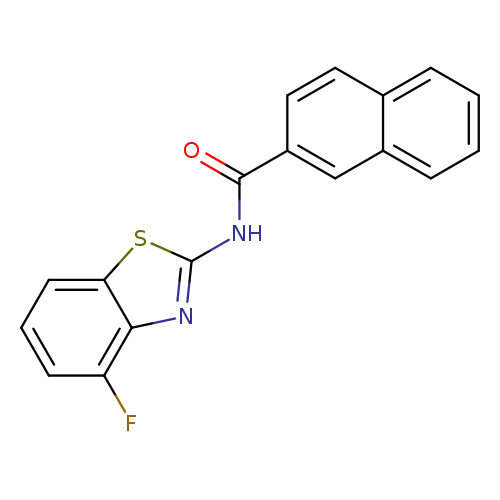 N-(4-fluoro-1,3-benzothiazol-2-yl)naphthalene-2-carboxamide