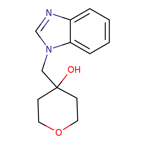 "4-[(1H-1,3-benzodiazol-1-yl)methyl]oxan-4-ol"
