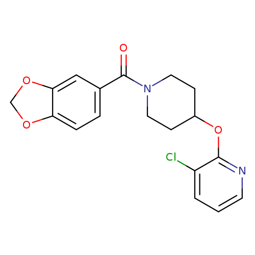 2-{[1-(2H-1,3-benzodioxole-5-carbonyl)piperidin-4-yl]oxy}-3-chloropyridine