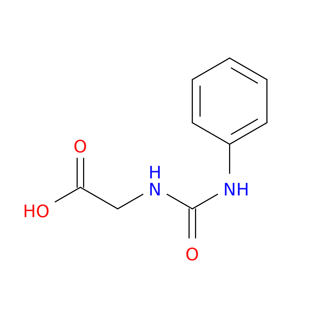 2-[(phenylcarbamoyl)amino]acetic acid
