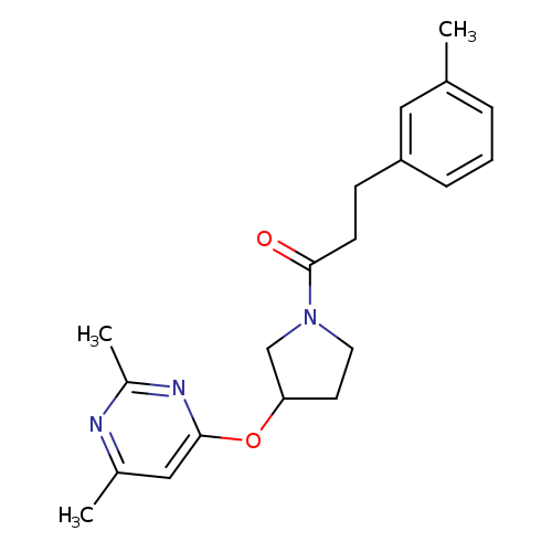 1-{3-[(2,6-dimethylpyrimidin-4-yl)oxy]pyrrolidin-1-yl}-3-(3-methylphenyl)propan-1-one