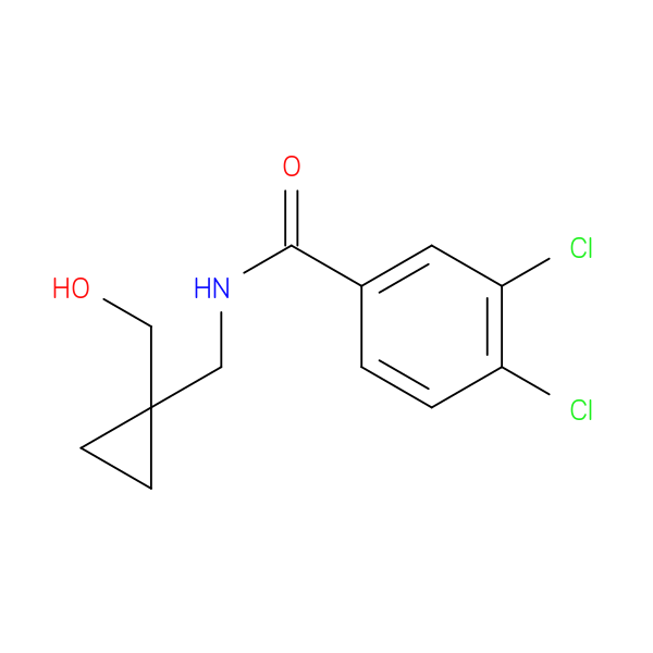 3,4-dichloro-N-{[1-(hydroxymethyl)cyclopropyl]methyl}benzamide