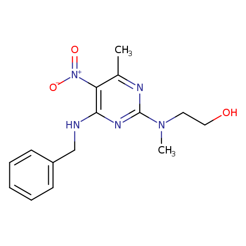 2-{[4-(benzylamino)-6-methyl-5-nitropyrimidin-2-yl](methyl)amino}ethan-1-ol