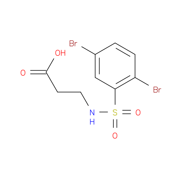 3-(2,5-dibromobenzenesulfonamido)propanoic acid