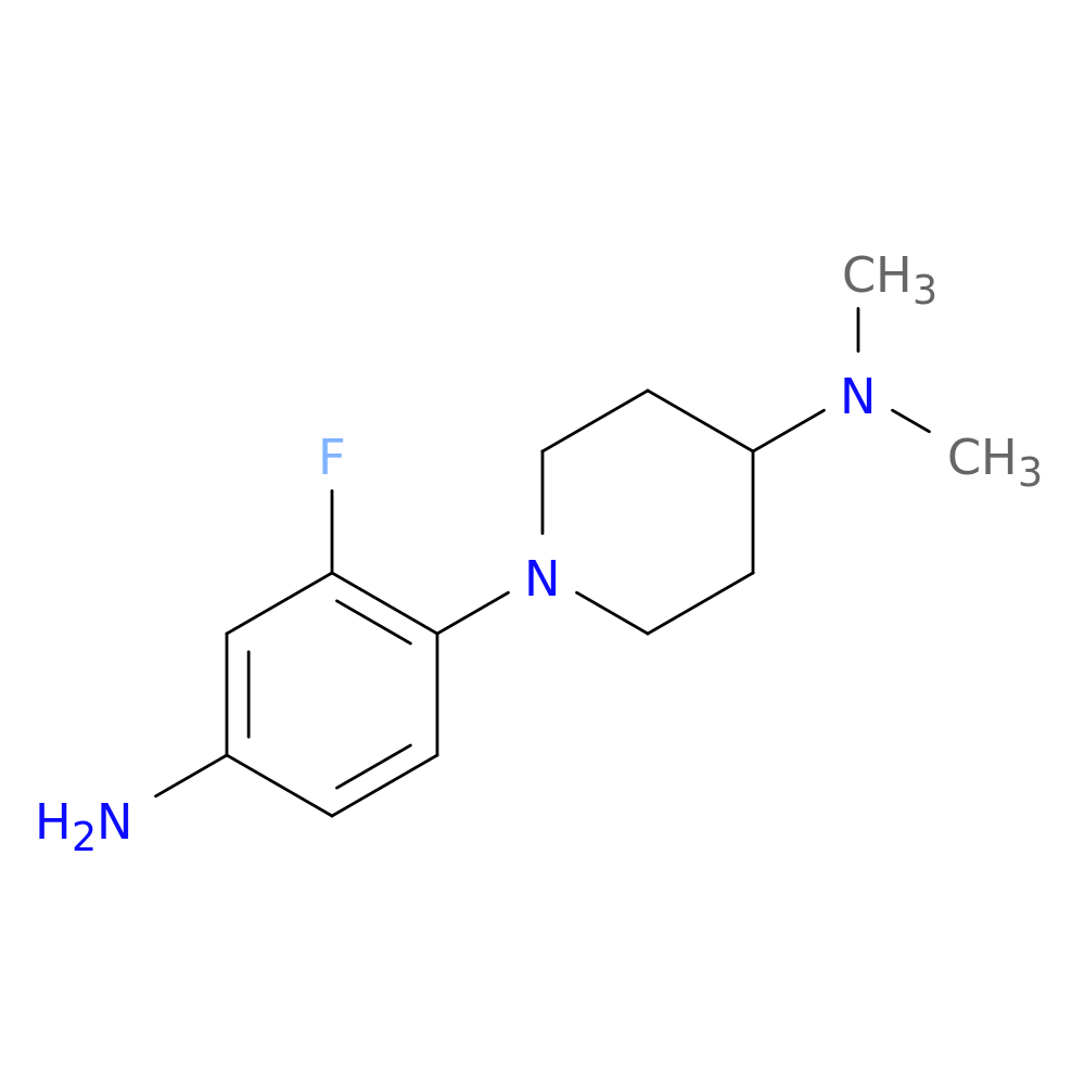 1-(4-Amino-2-fluorophenyl)-N,N-dimethylpiperidin-4-amine
