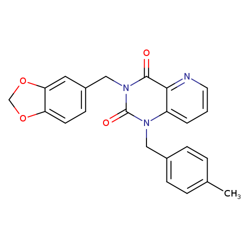 3-[(2H-1,3-benzodioxol-5-yl)methyl]-1-[(4-methylphenyl)methyl]-1H,2H,3H,4H-pyrido[3,2-d]pyrimidine-2,4-dione