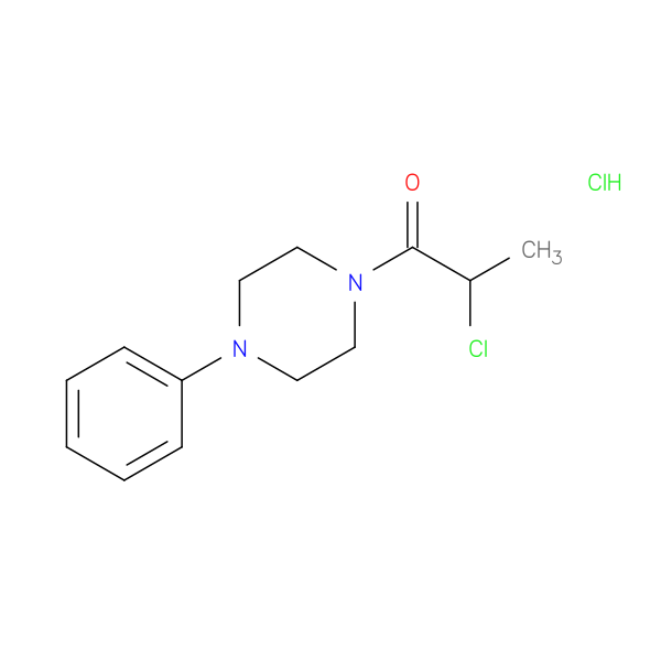 2-chloro-1-(4-phenylpiperazin-1-yl)propan-1-one hydrochloride