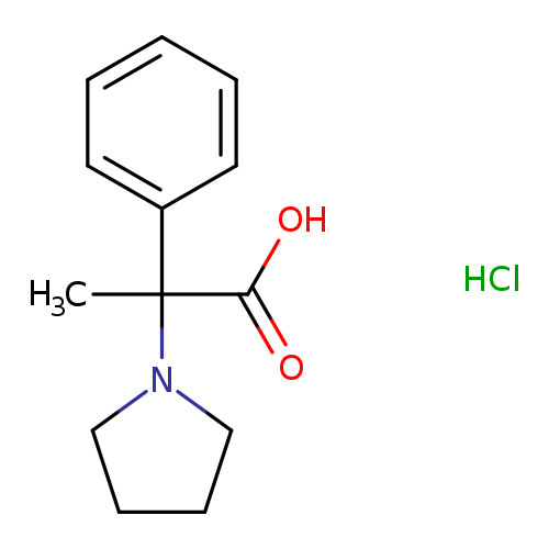 2-phenyl-2-(pyrrolidin-1-yl)propanoic acid hydrochloride