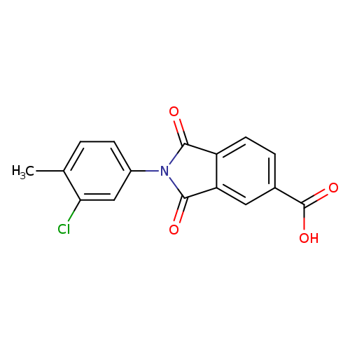 2-(3-Chloro-4-methylphenyl)-1,3-dioxoisoindoline-5-carboxylic acid