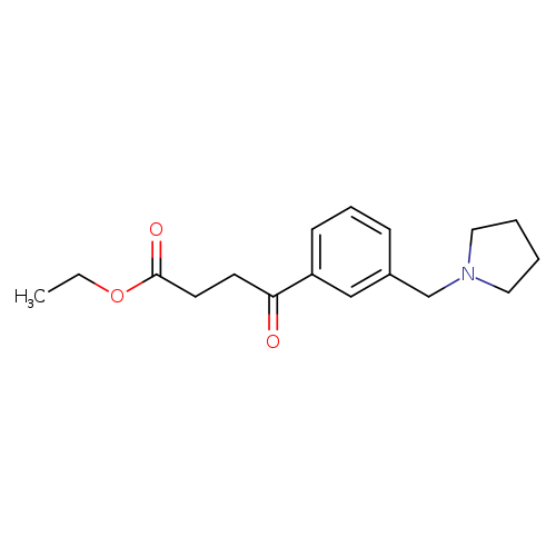Ethyl 4-oxo-4-[3-(pyrrolidinomethyl)phenyl]butyrate