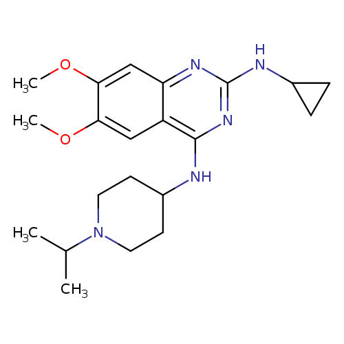 N2-Cyclopropyl-N4-(1-Isopropylpiperidin-4-Yl)-6,7-Dimethoxyquinazoline-2,4-Diamine