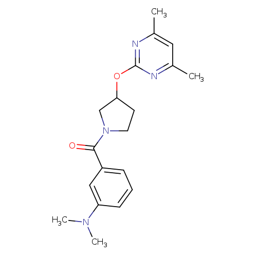 3-{3-[(4,6-dimethylpyrimidin-2-yl)oxy]pyrrolidine-1-carbonyl}-N,N-dimethylaniline