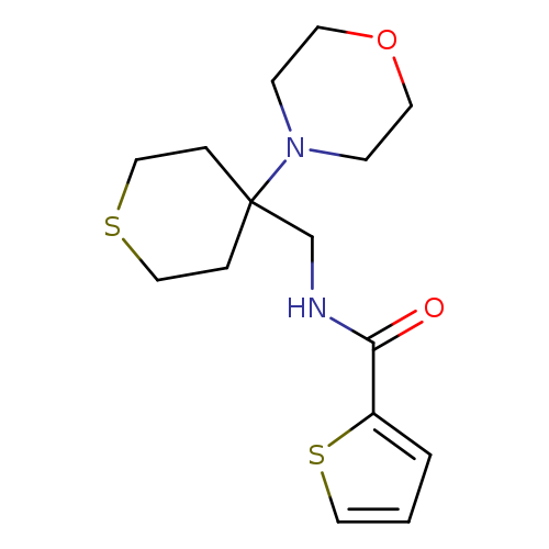 N-{[4-(morpholin-4-yl)thian-4-yl]methyl}thiophene-2-carboxamide