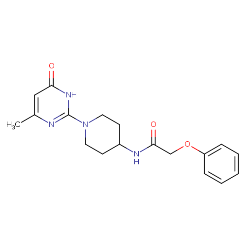N-[1-(4-methyl-6-oxo-1,6-dihydropyrimidin-2-yl)piperidin-4-yl]-2-phenoxyacetamide