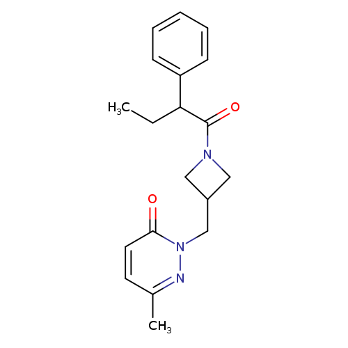 6-methyl-2-{[1-(2-phenylbutanoyl)azetidin-3-yl]methyl}-2,3-dihydropyridazin-3-one