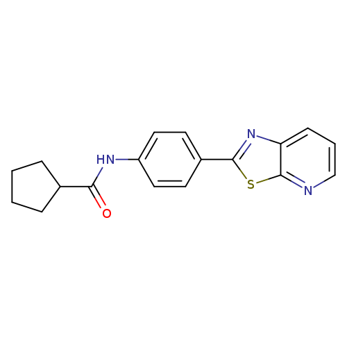 N-(4-{[1,3]thiazolo[5,4-b]pyridin-2-yl}phenyl)cyclopentanecarboxamide