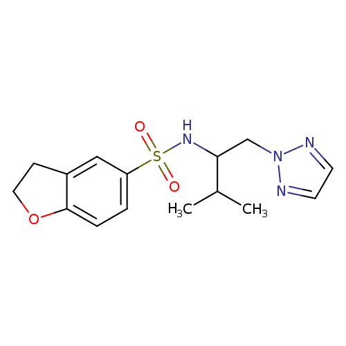 N-[3-methyl-1-(2H-1,2,3-triazol-2-yl)butan-2-yl]-2,3-dihydro-1-benzofuran-5-sulfonamide