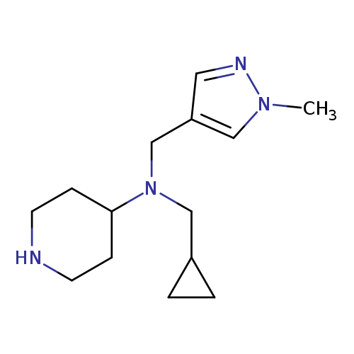 N-(cyclopropylmethyl)-N-[(1-methyl-1H-pyrazol-4-yl)methyl]piperidin-4-amine