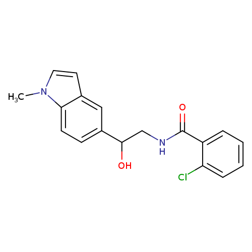 2-chloro-N-[2-hydroxy-2-(1-methyl-1H-indol-5-yl)ethyl]benzamide
